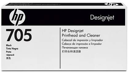 HP 705 Black Printhead and Printhead Cleaner