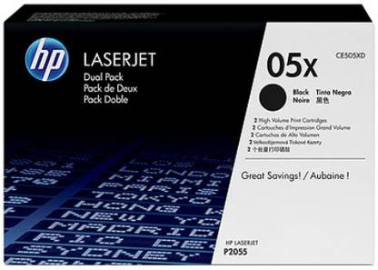 HP 05X Black Dual Pack LaserJet Toner Cartridges