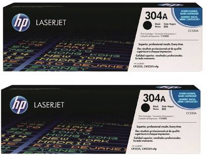 HP 304A Black Dual Pack Laserjet Toner Cartridges