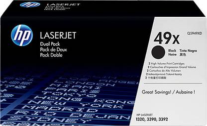HP 49X Black Dual Pack LaserJet Toner Cartridge