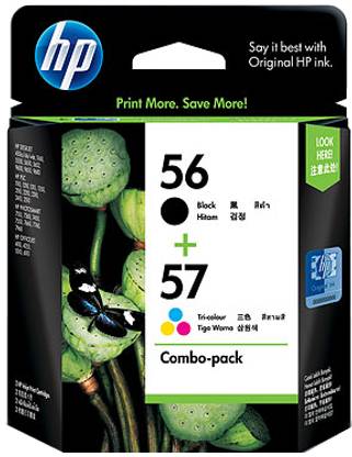 HP 56/57 Combo-pack Ink Cartridges