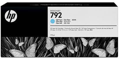 HP 792 775-ml Light Cyan Latex Designjet Ink Cartridge