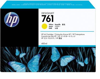 HP 761 400 ml Yellow Designjet Ink Cartridge