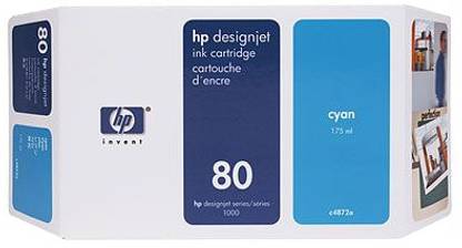HP 80 350 ml Cyan Ink Cartridge