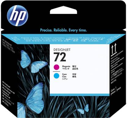 HP 72 Magenta and Cyan Printhead