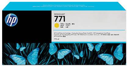 HP 771 3-pack Yellow Designjet Ink Cartridges