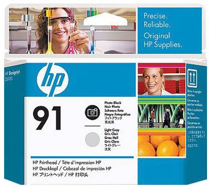HP 91 Photo Black and Light Grey Printhead