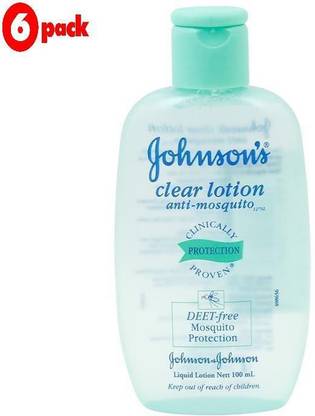 JOHNSON'S Clear Lotion Anti Mosquito - 100ml (Pack of 6)