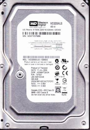 WD WD AV 320 GB Desktop Internal Hard Disk Drive (HDD) (WD3200AVJS-63B6A0)