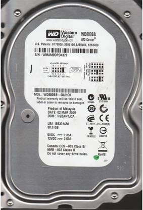 WD Caviar 80 GB Desktop IDE Internal Hard Disk Drive (HDD) (WD800BB)