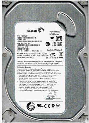 Seagate Pipeline HD 320 GB Desktop Internal Hard Disk Drive (HDD) (ST3320310CS)