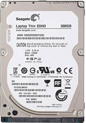Seagate SSD 500 GB Laptop SATA Internal Solid State Drive (SSD) (SSHD 2.5")
