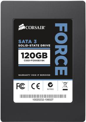 Corsair Force Series 3 120 GB Desktop, Laptop SATA Internal Solid State Drive (SSD) (CSSD-F120GB3A-BK)