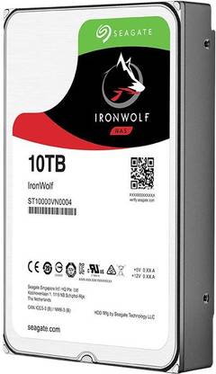 Seagate IronWolf 10 TB Servers, Network Attached Storage Internal Hard Disk Drive (HDD) (ST10000VN0004)