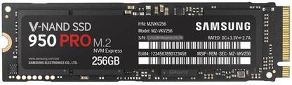Samsung 950 Pro 256 GB Desktop, Laptop Black PCIe NVMe Internal Solid State Drive (SSD) (MZ-V5P256BW)
