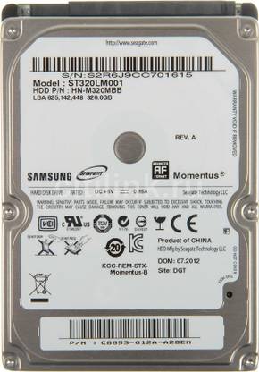 Samsung Momentus 320 GB Laptop SATA Internal Hard Disk Drive (HDD) (ST320LM001)