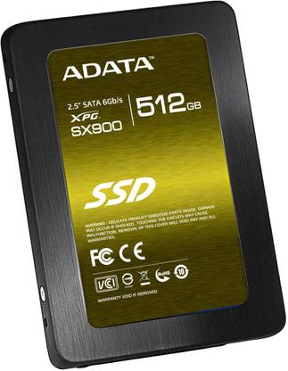 ADATA XPG SX900 512 GB Laptop SATA Internal Solid State Drive (SSD) (ASX900S3-512GM-C)