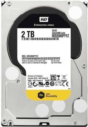 WD Enterprise 2 TB Desktop SATA Internal Hard Disk Drive (HDD) (WD2000FYYZ RE)