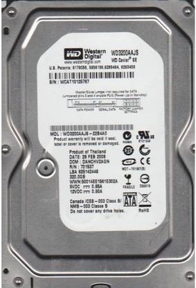 WESTERN DIGITAL Wd Caviar 320 GB Desktop Black, Blue SATA Internal Hard Disk Drive (HDD) (WD3200AAJS)