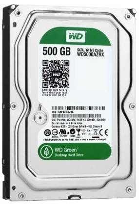 WD Wd Green 500 GB Desktop SATA Internal Hard Disk Drive (HDD) (WD5000AZRX)