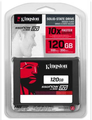 KINGSTON SSD 120 GB Desktop, Laptop Black SATA Internal Hard Disk Drive (HDD) (SUV300S37A/120G)
