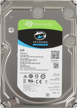 Seagate SkyHawk 8 TB Surveillance Systems SATA Internal Hard Disk Drive (HDD) (ST8000VX0022)