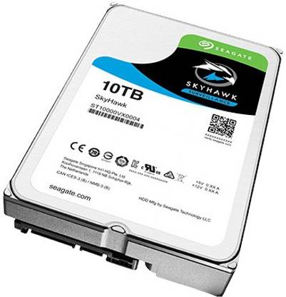 Seagate SkyHawk 10 TB Surveillance Systems SATA Internal Hard Disk Drive (HDD) (ST10000VX0004)