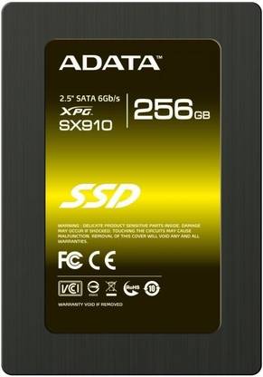 ADATA XPG SX910 256 GB Laptop SATA Internal Solid State Drive (SSD) (ASX910S3-256GM-C)