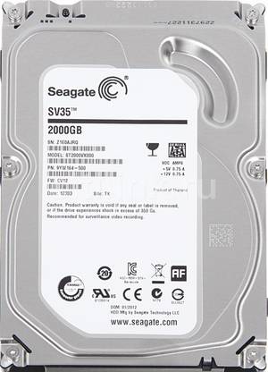 Seagate Barracuda SV-35 2 TB Desktop SATA Internal Hard Disk Drive (HDD) (ST2000VX000)