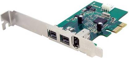 TECHGEAR Pci-e Firewire Ieee 1394 3 1 4 Port Express Card Works With Win 7 32/6 PCI Internal Sound Card