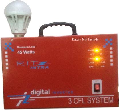 Ritz Intra Mini Home Inverter 45 Watt Battery Not Include With Heavy Mattel Body & Original Cooper Transformer Modified Sine Wave Inverter