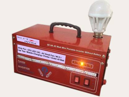 Ritz Intra Without Battery Mini Portable 45 Va Modified Sine Wave Inverter
