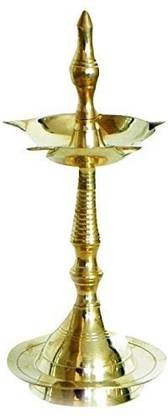 Neelkanth Rudraksha Samai Oil Lamp Small Brass Table Diya