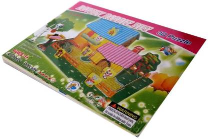 M.K.J. Traders LOVELY RABBIT HUT 3D PUZZLE XY - 517