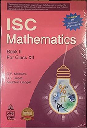 ISC Mathematics Book II for Class XII