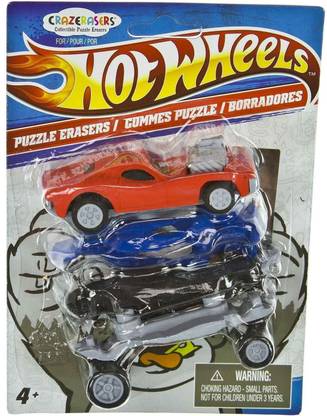 HOT WHEELS CrazErasers: Puzzle Erasers Series Non-Toxic Eraser
