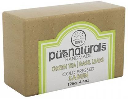 Pure Naturals Hand Made Soap Green Tea | Basil Leafs