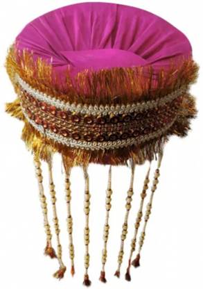 Big Mithila Tradition Self Design Pagri