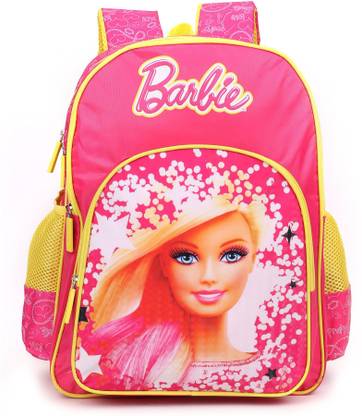 BARBIE Barbie Doll Pink and Yellow School Bag 18 inches (Secondary 3rd Std Plus) School Bag
