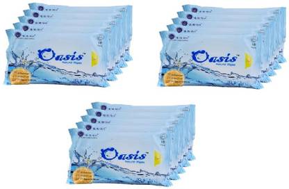 OASIS Natural Fresh Wipes For Instant Veggie Cleaning