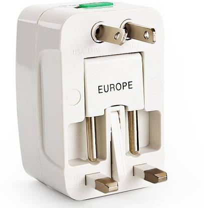 VibeX ™ All in One Universal International Plug Three - Hole Socket Travel Charger Worldwide Adaptor