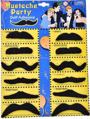 JAMBOREE Fu Manchu Fake Moustache