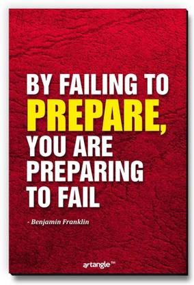 Seven Rays By Failing To Prepare You Are Preparing To Fail Fridge Magnet Pack of 1