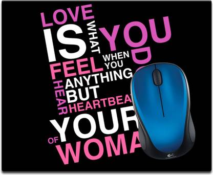 Maison n Mode Love is What Printed Mouse Pad Non Slip Base Mousepad