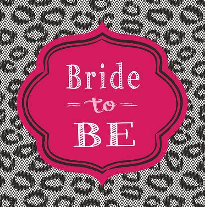 FUNCART Bridal Bash Luncheon Napkins Multicolor Napkins (16 Sheets) Multicolor Paper Napkins