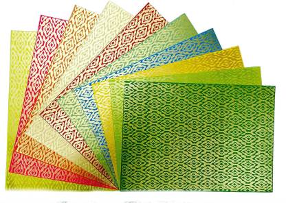Shrih Multicolor Decorative Unruled A4 100 gsm Craft paper