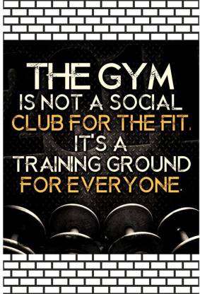 Gym Posters Gym posters big size Gym posters motivational Gym posters large Paper Print
