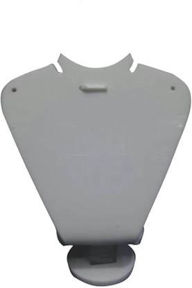Antique Shop White Plastic Necklace Display Stand Regular Organizer