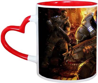 Muggies Magic Gears of War pl Design DG293 Ceramic Coffee Mug