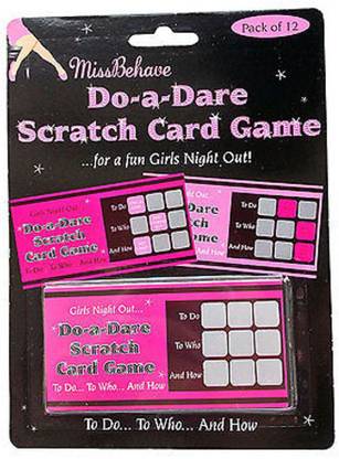 FUNCART Hen Party Pack Of 12 Do-a-dare Scratch Card Game
